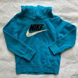 Kids Nike Club Fleece Pullover Hoodie Size XS Color Blue
